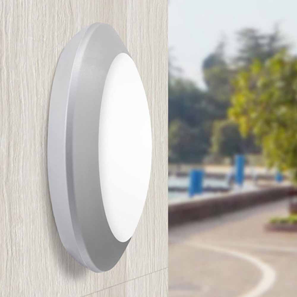 Plafón de techo o pared Berta gris IP66