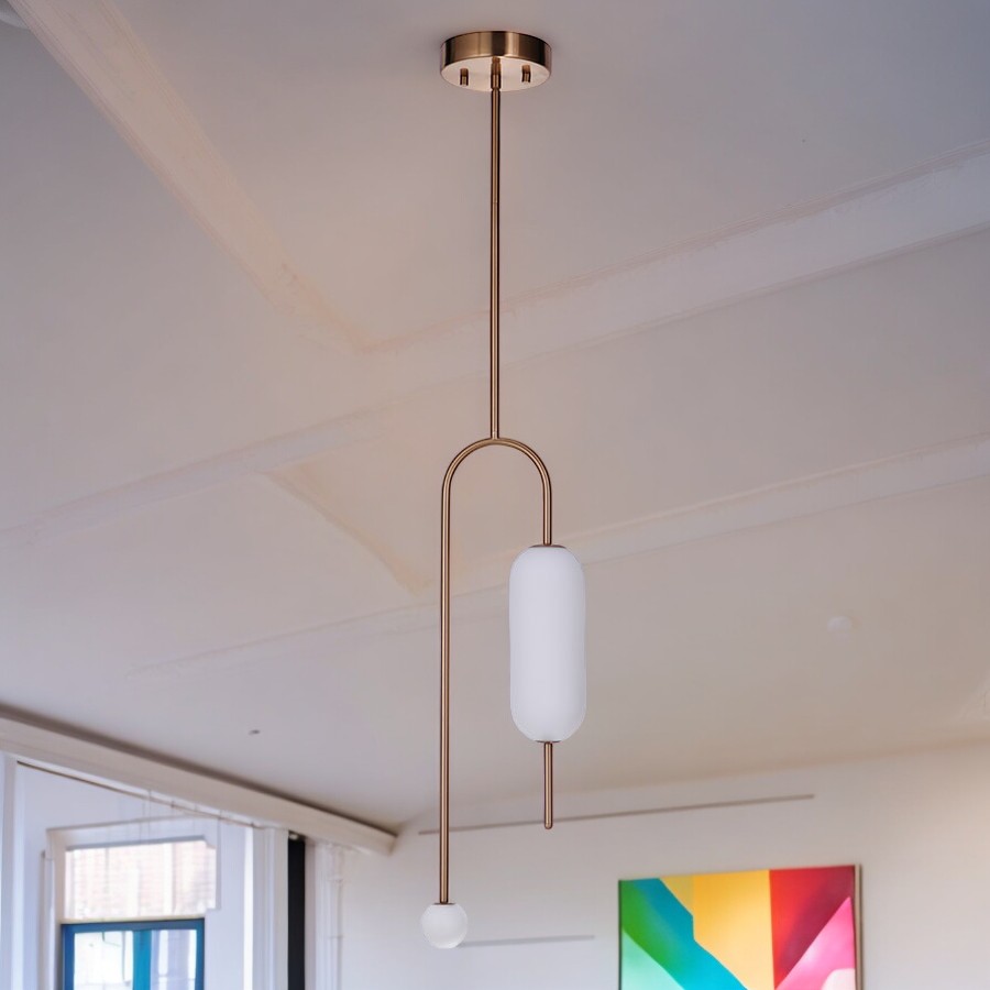 Lámpara colgante led Tuli gold