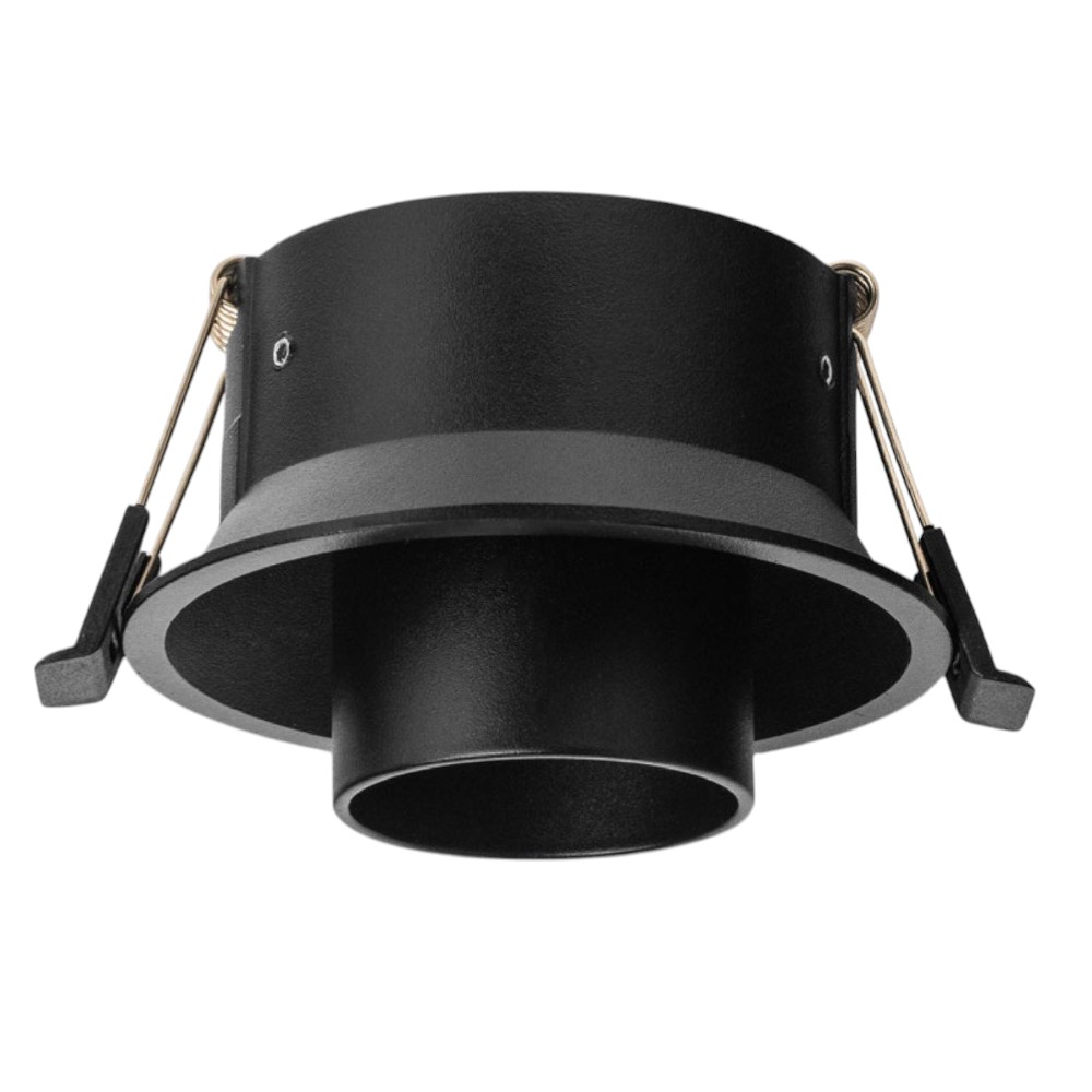 ODB empotrable tipo spot negro redondo para GU10 Ø90mm