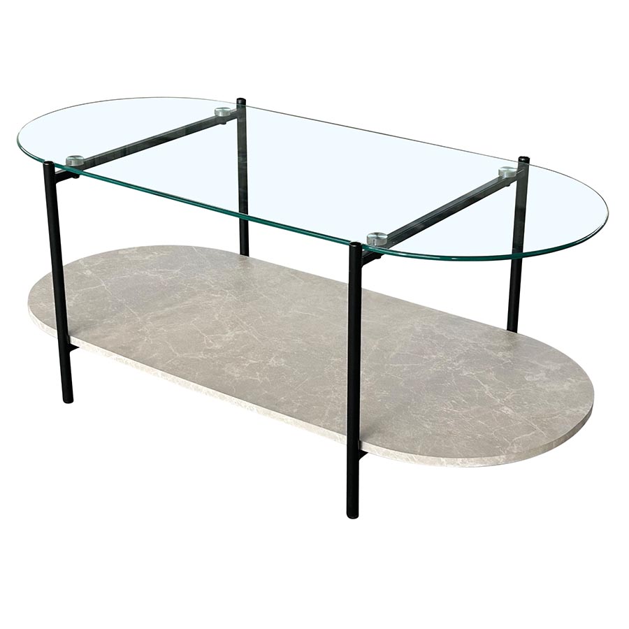 Mesa de centro organic modern de doble nivel