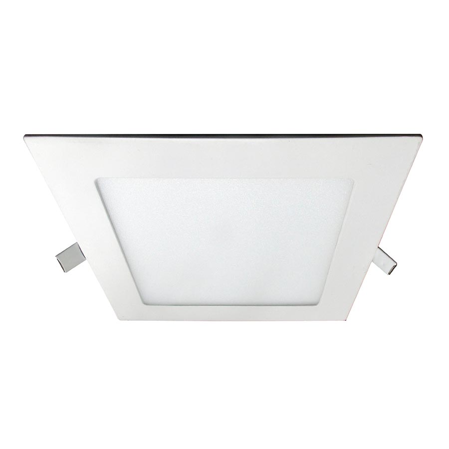 Ojo de buey LED flat cuadrado blanco 12W 3000K