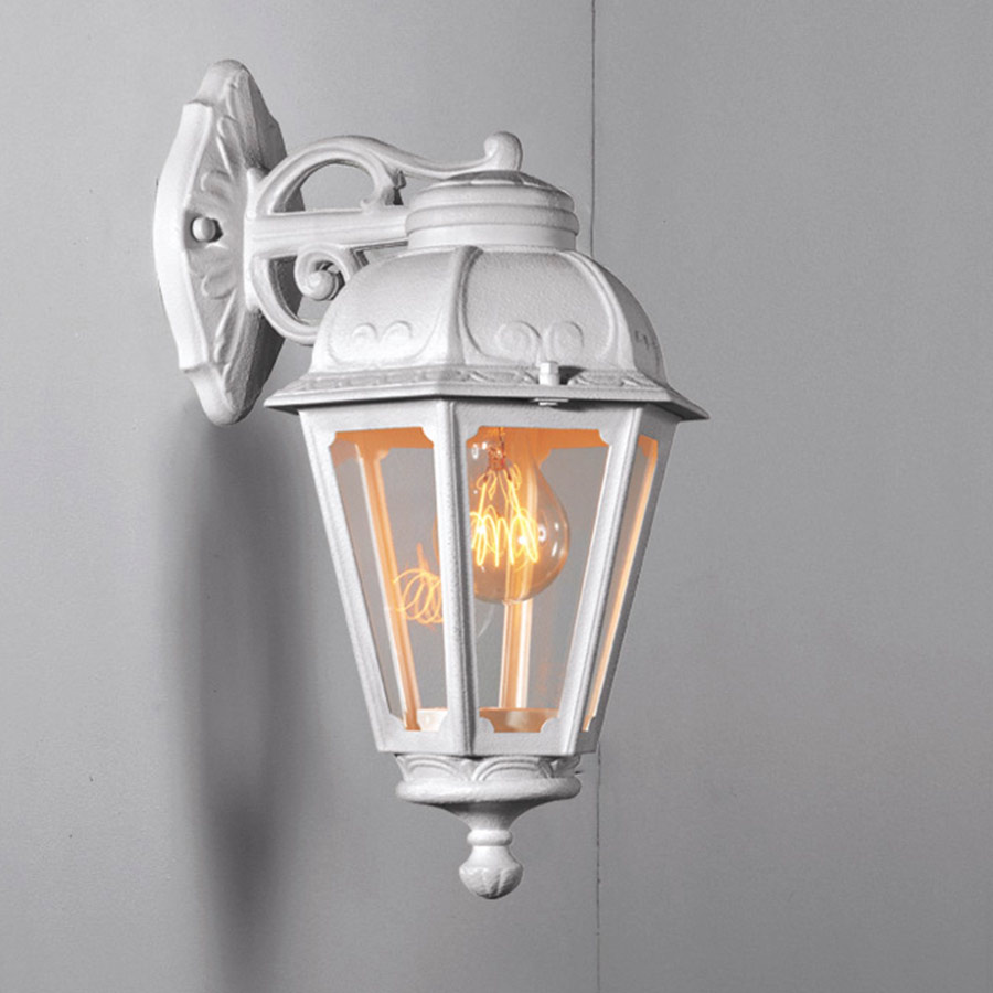 Farol de pared Saba blanco IP55