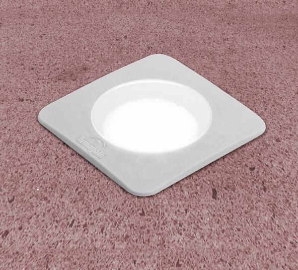 Luminaria de piso cuadrada Ceci 120 gris IP67
