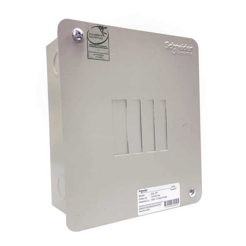 Centros de carga monofásico 6E 125A sin puerta