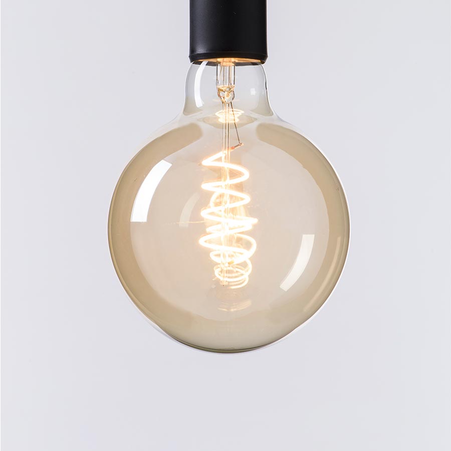 Foco led dimerizable E27 Globo ámbar 4W 2500K