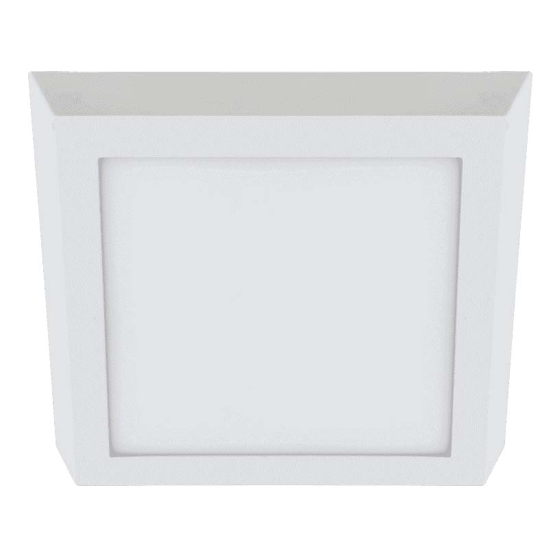 Plafón led sobrepuesto cuadrado blanco 6W 6000K