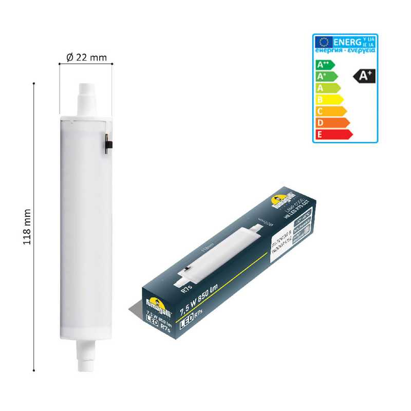 Foco led SETEABLE  R7S 7.5W para Nina