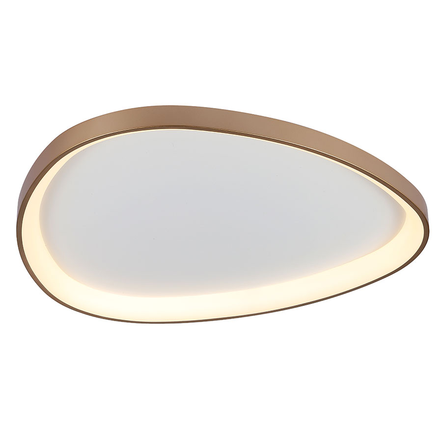 Lámpara led de techo Ovum gold/white con luz cálida