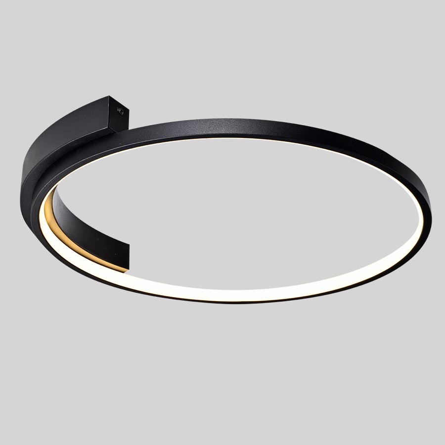 Lámpara led de techo Astoria 50 black con luz cálida