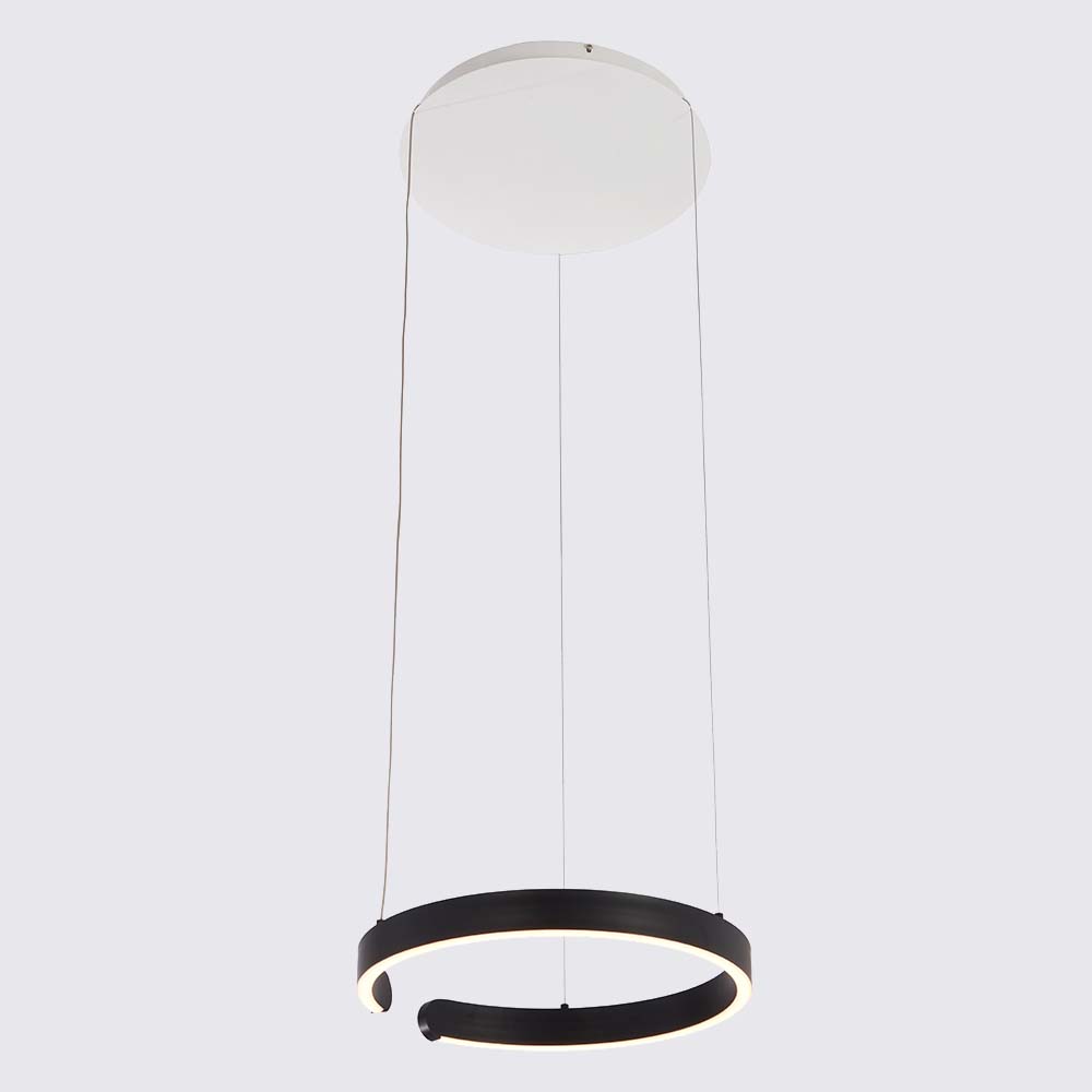 Lámpara colgante/tumbado Occhio 40cm negro