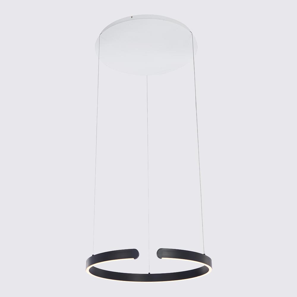 Lámpara colgante/tumbado Occhio 60cm negro