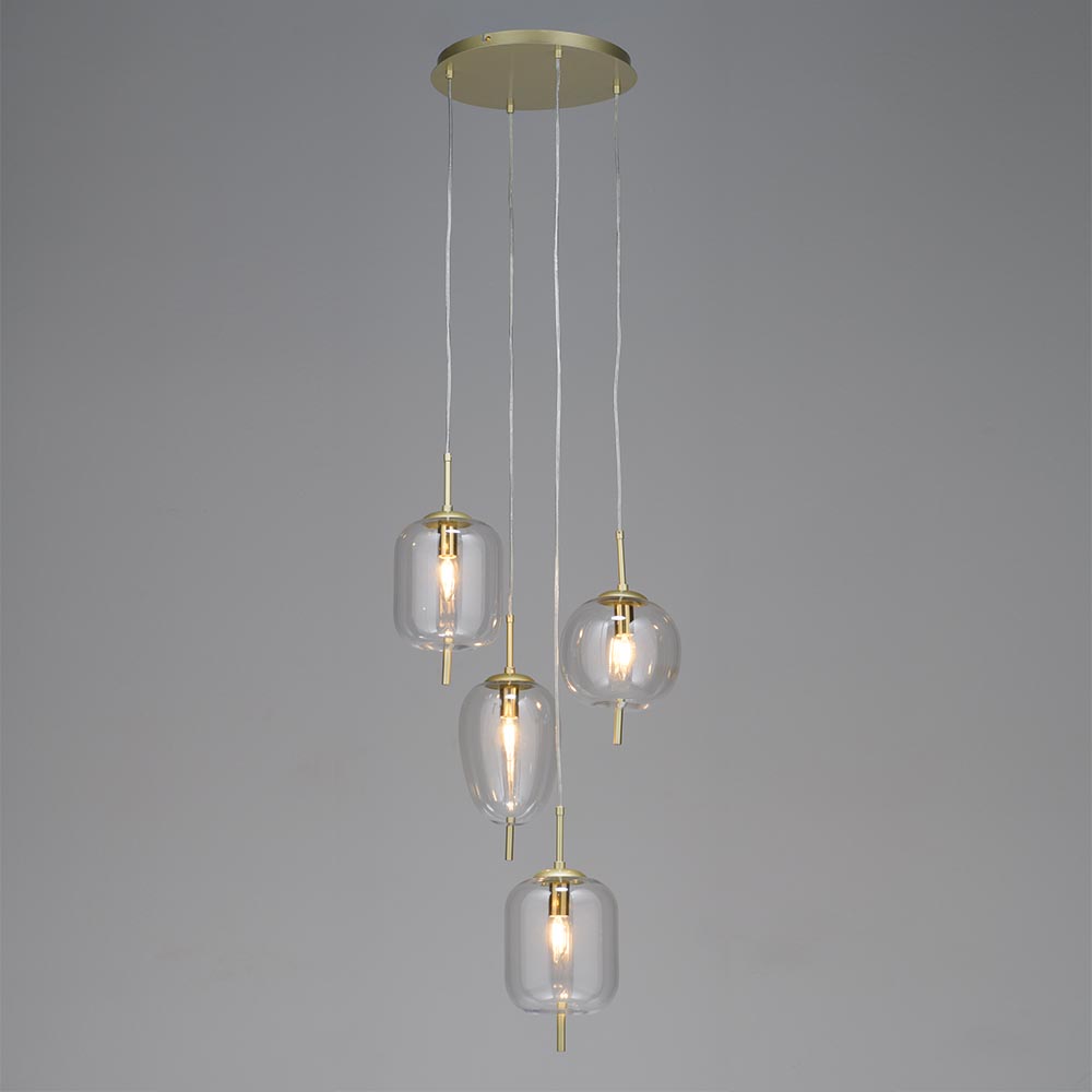 Lampara colgante Kaori 4 luces