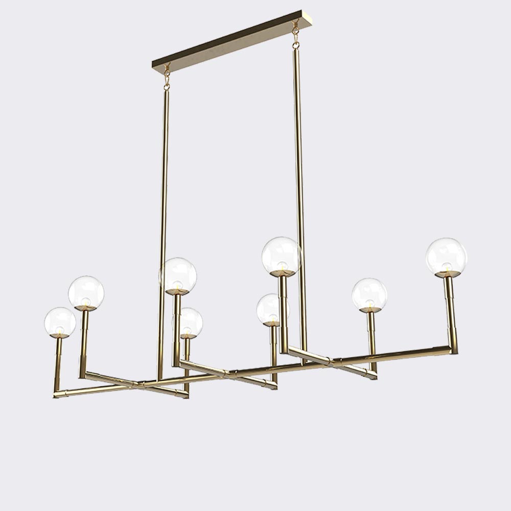 Lámpara colgante minimalista Alyone para 8 focos