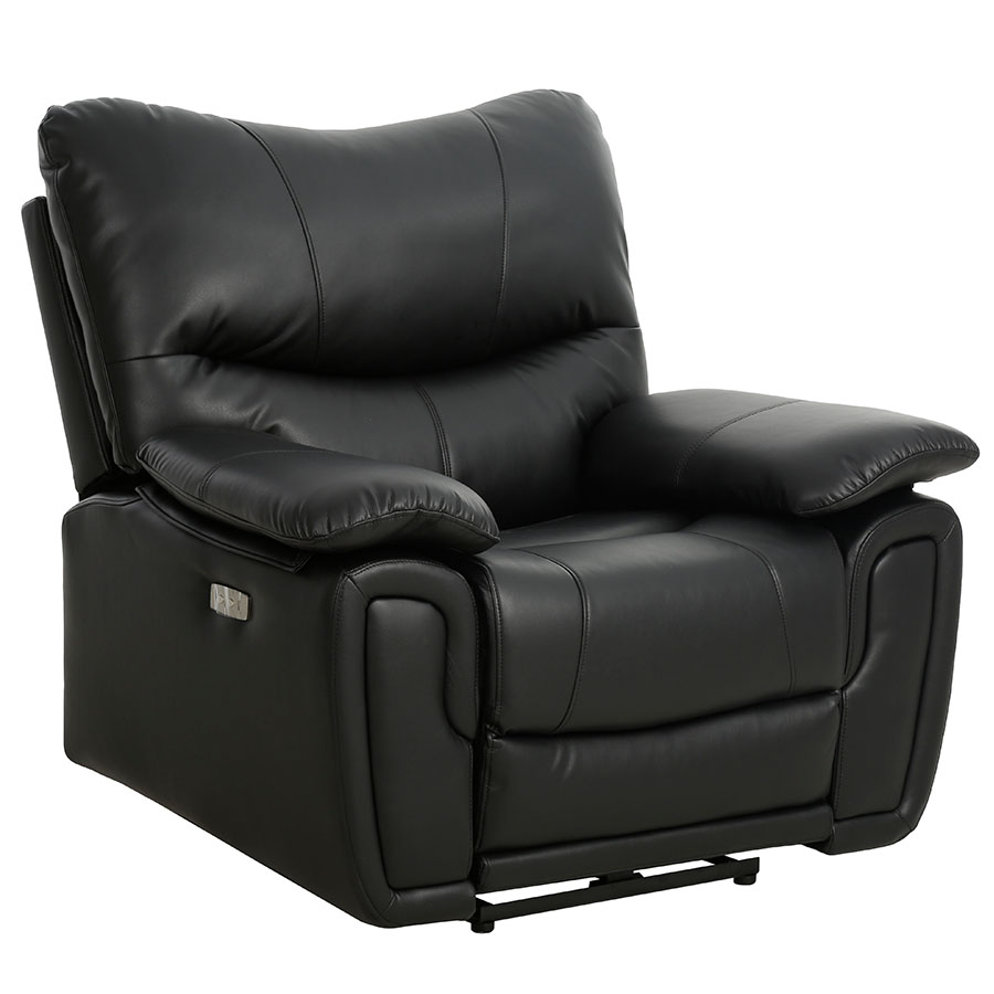 Reclinable individual eléctrico Artur negro c/USB