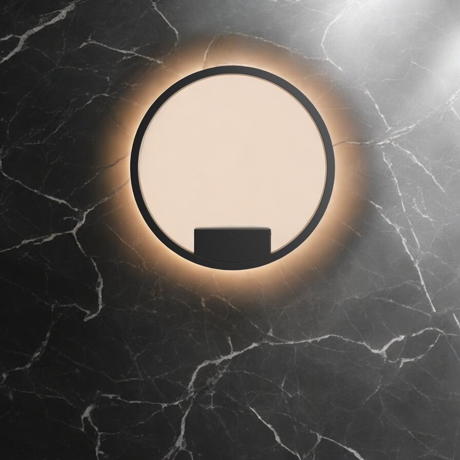 Lámpara de pared led Lumin negra