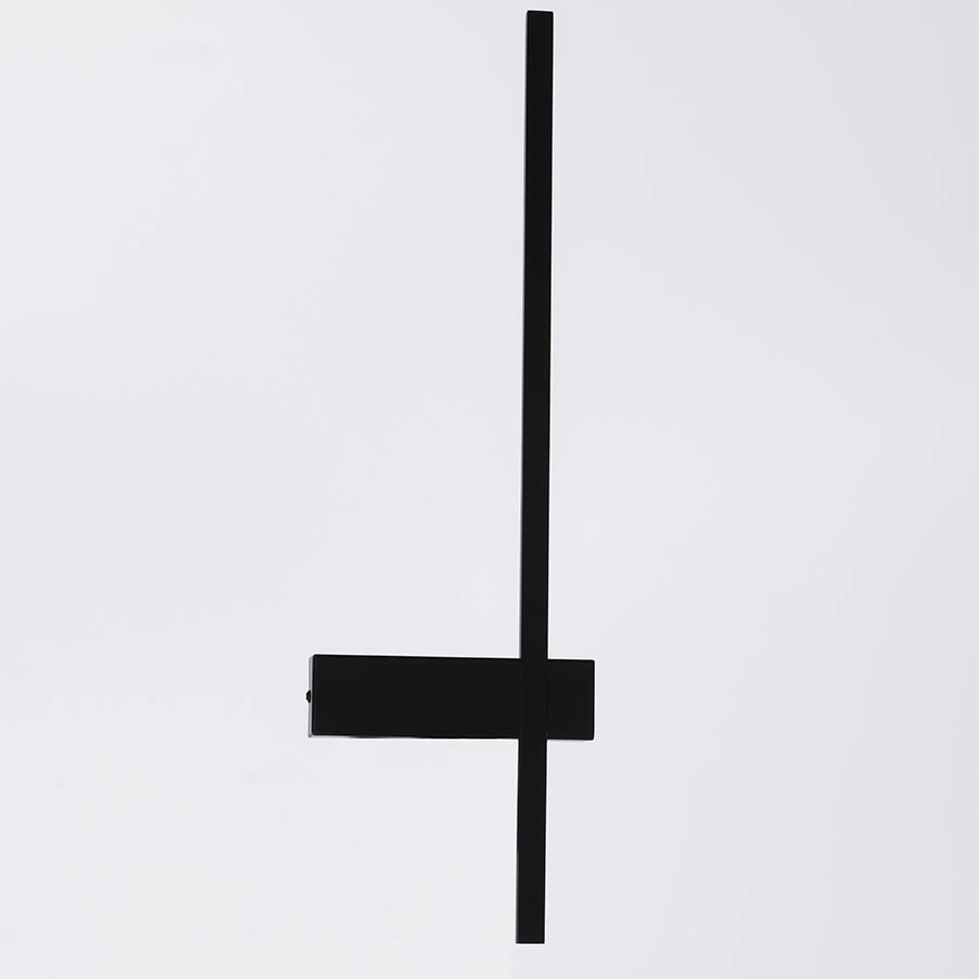 Aplique de pared led Jude negra base derecha