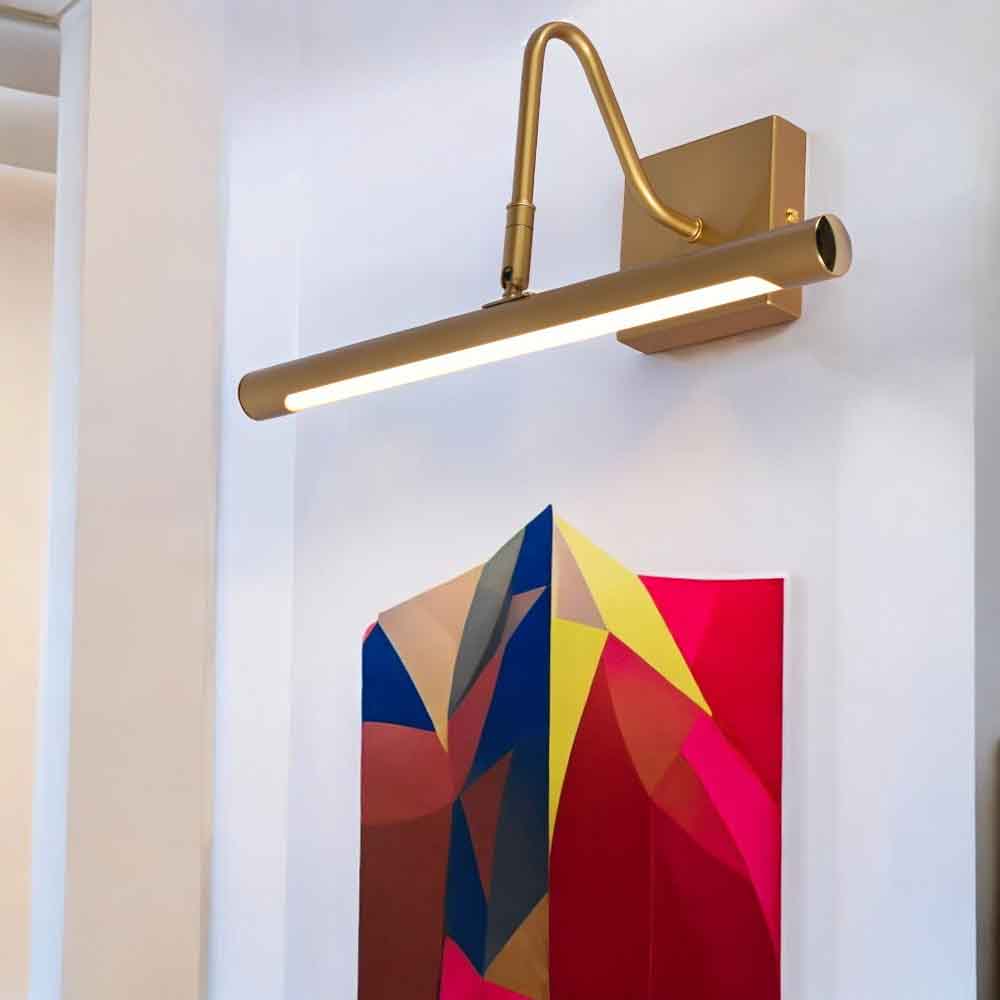 Aplique led de pared para cuadros Polino gold