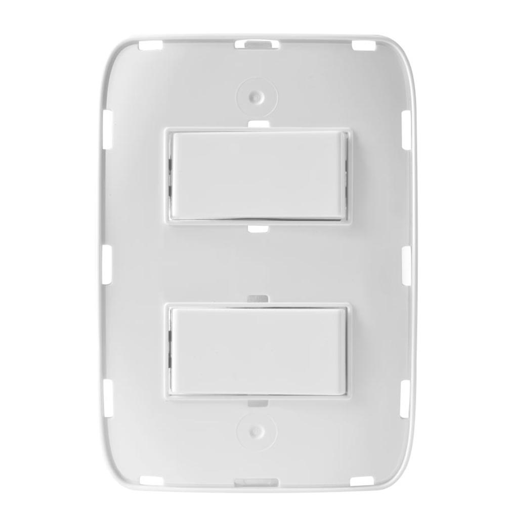 Interruptor iluminado doble blanco Chatel