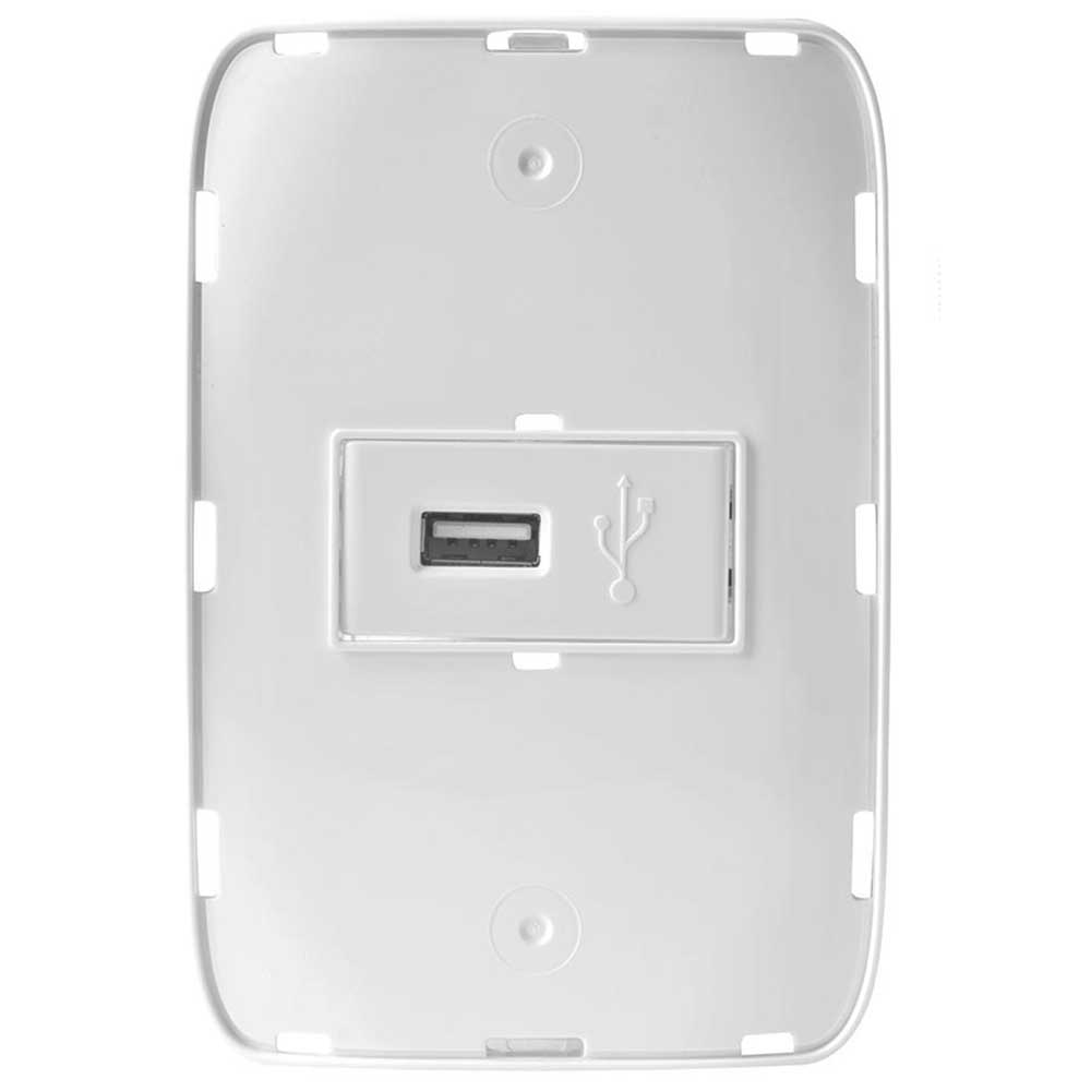 Tomacorriente simple USB blanco Chatel