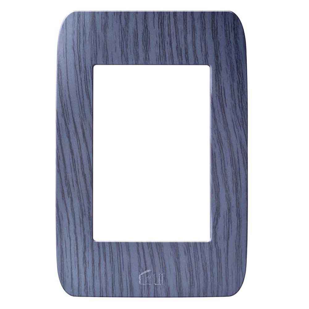 Placa triple acabado roble gris Chatel