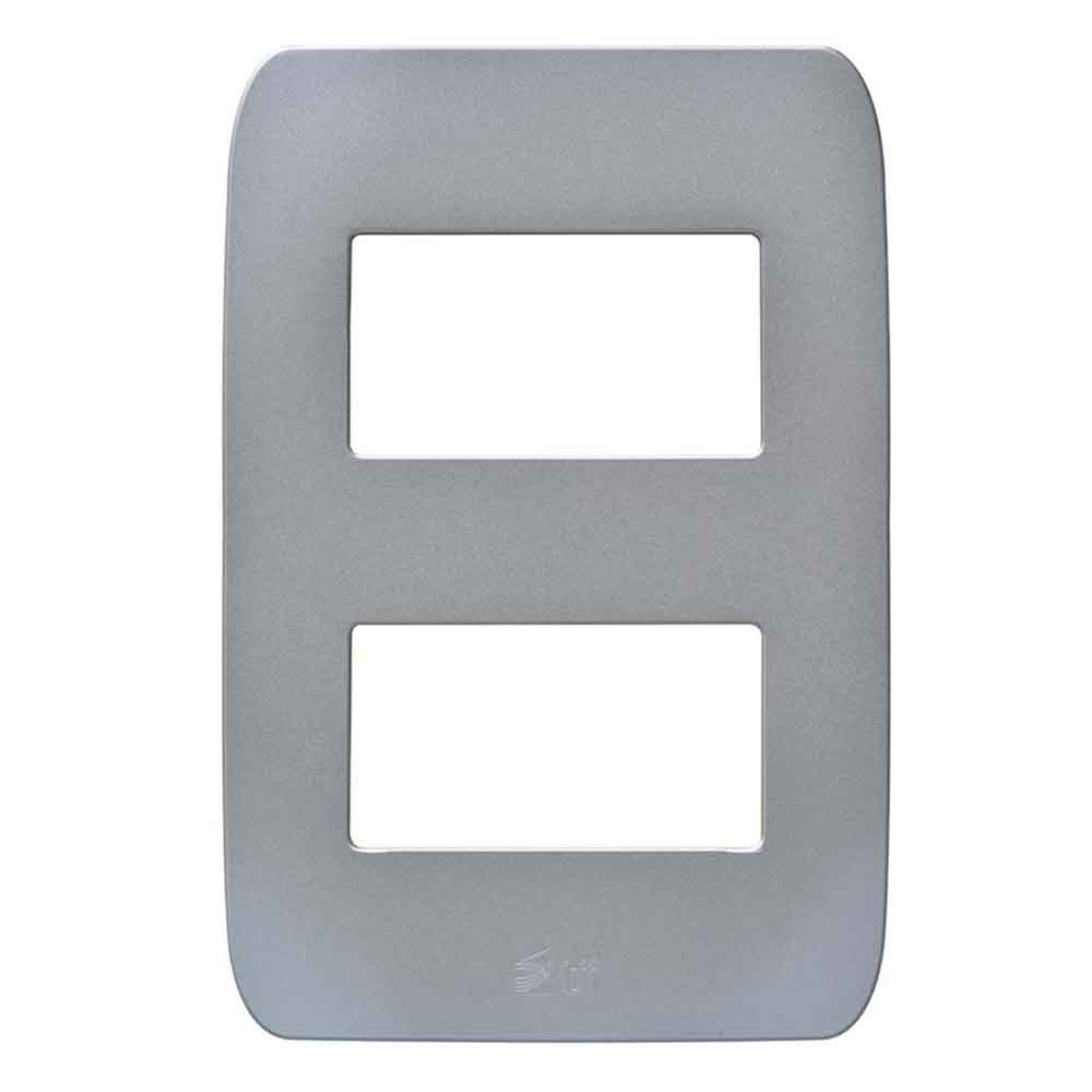 Placa para el marco 2 modulos champagne CHATEL