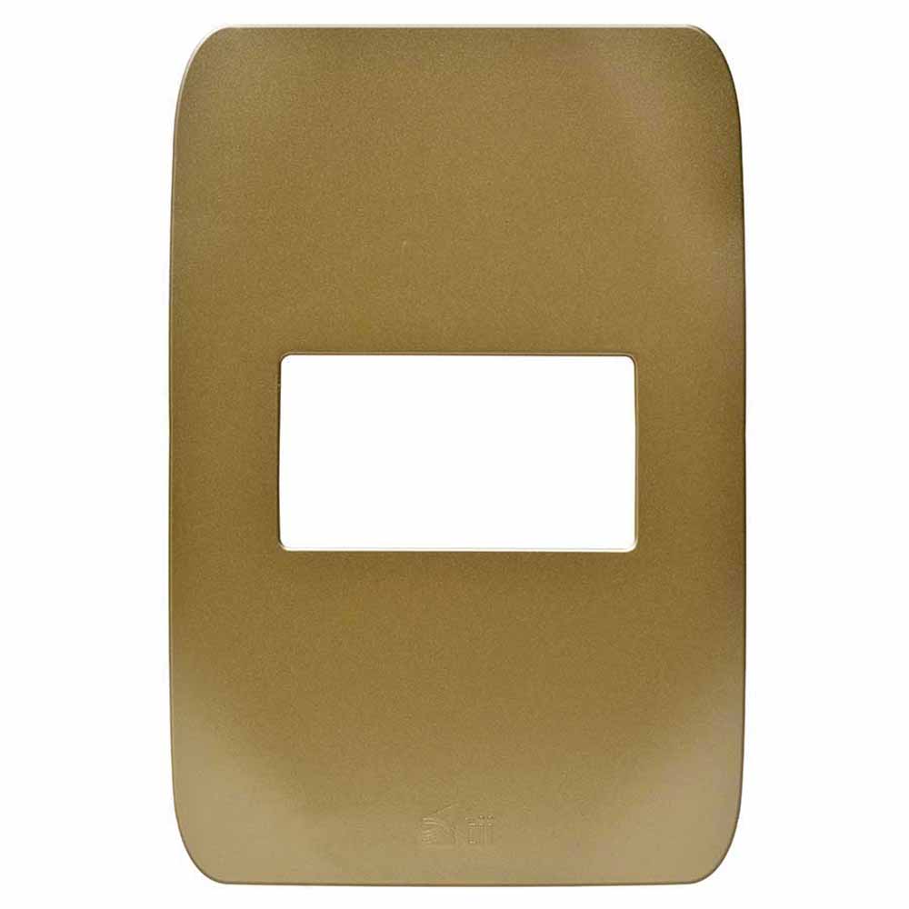 Placa para módulo acabado oro Chatel