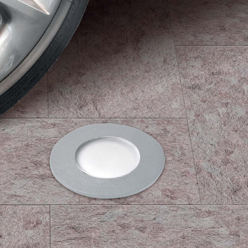 Luminaria de piso redonda Ceci 90 gris IP67