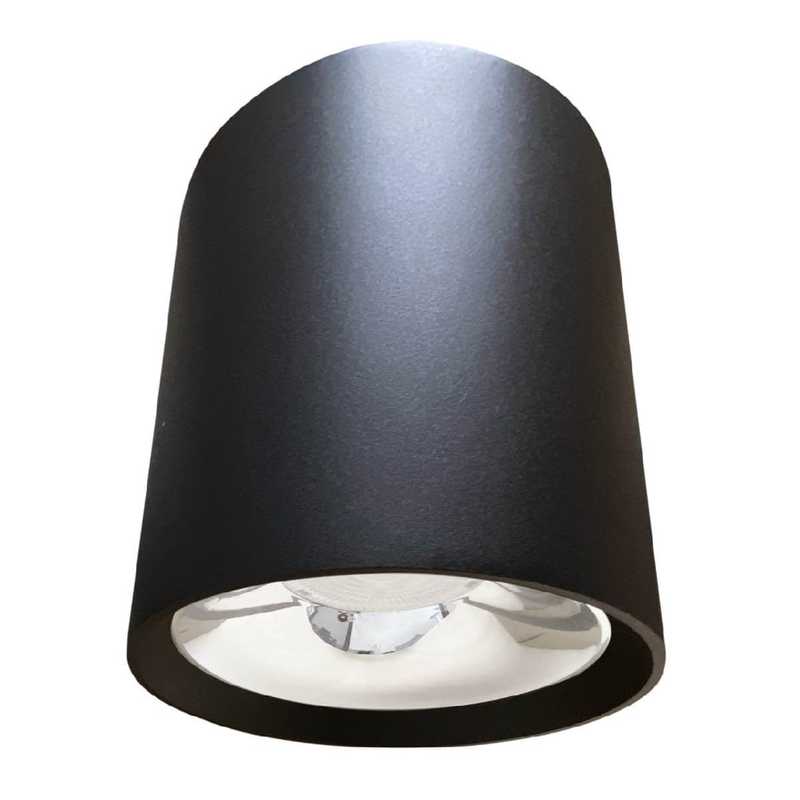 Luminaria led sobrepuesta negra