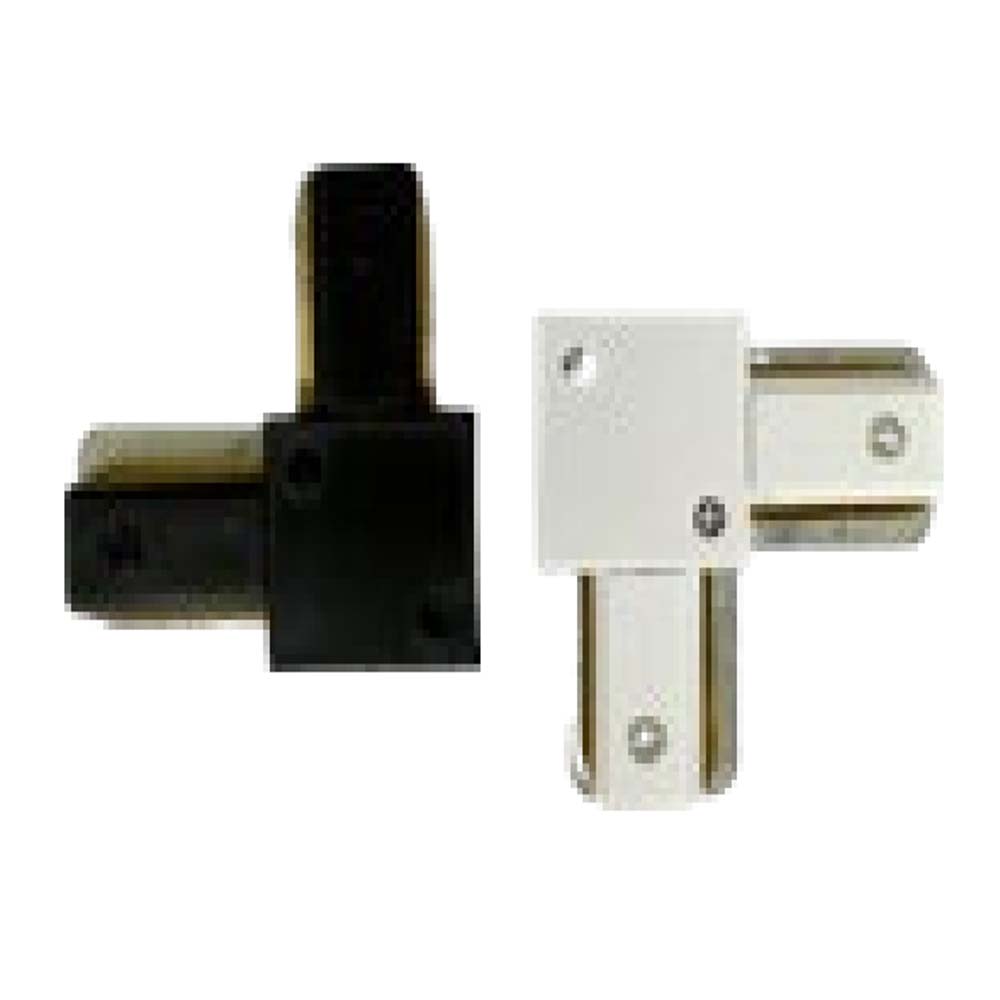 Conector L para track lineal negro Ledex Pro