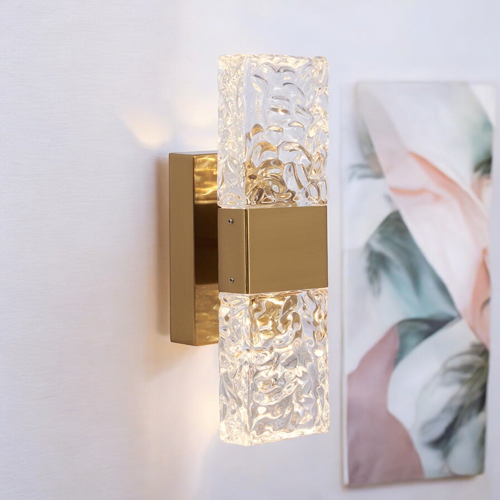 Aplique led de pared Bezel negro 60cm