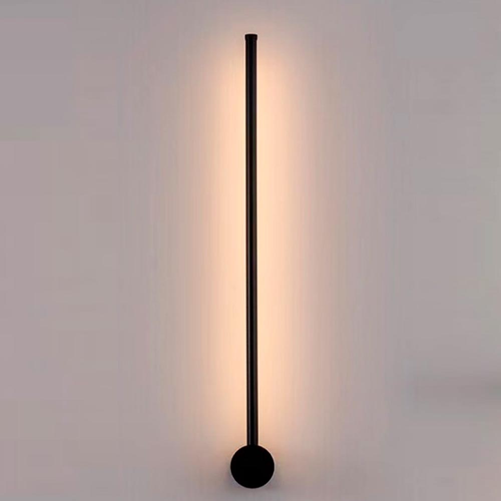 Aplique led de pared Bezel negro 80cm