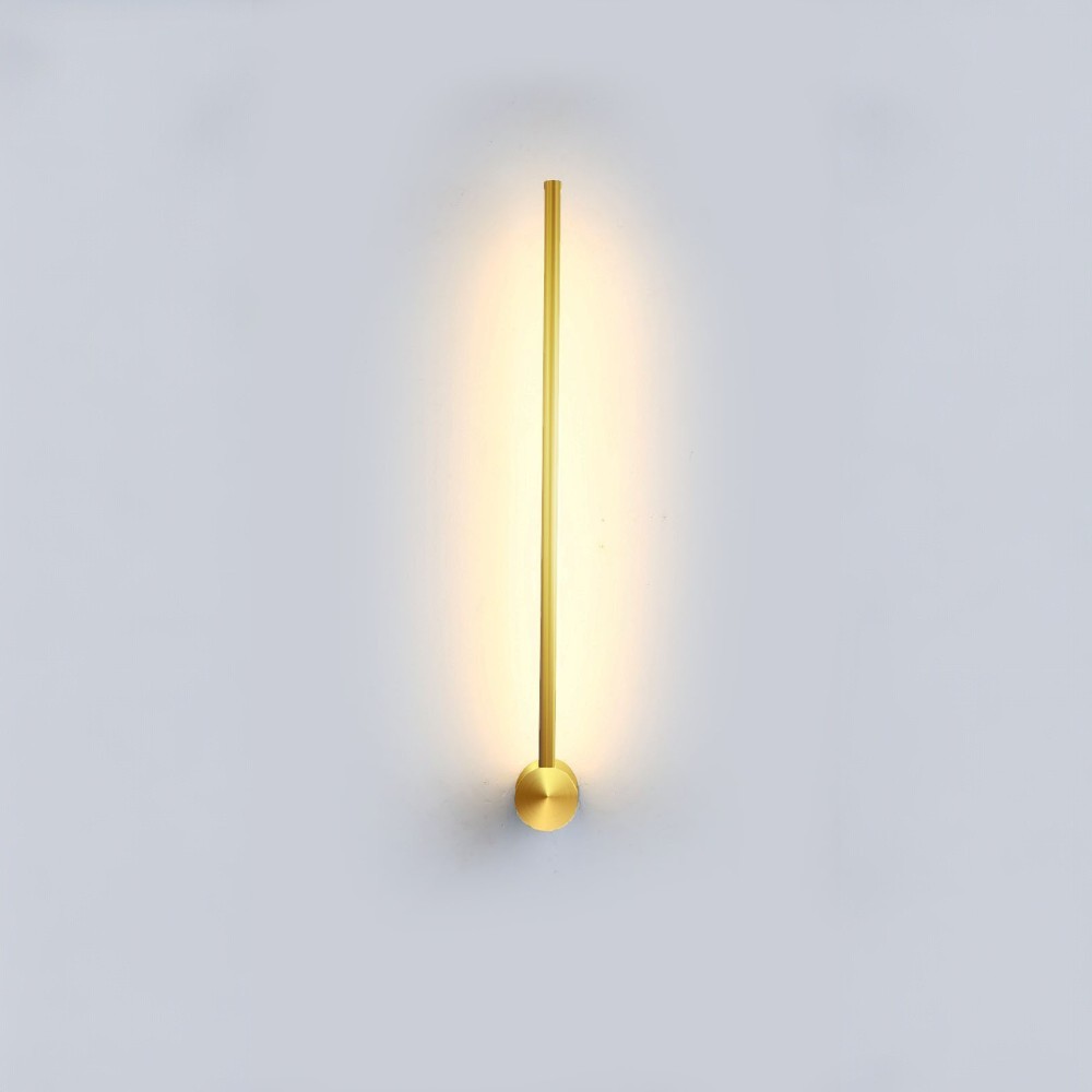 Lámpara led de pared Paulson gold con luz cálida 9W 60cm