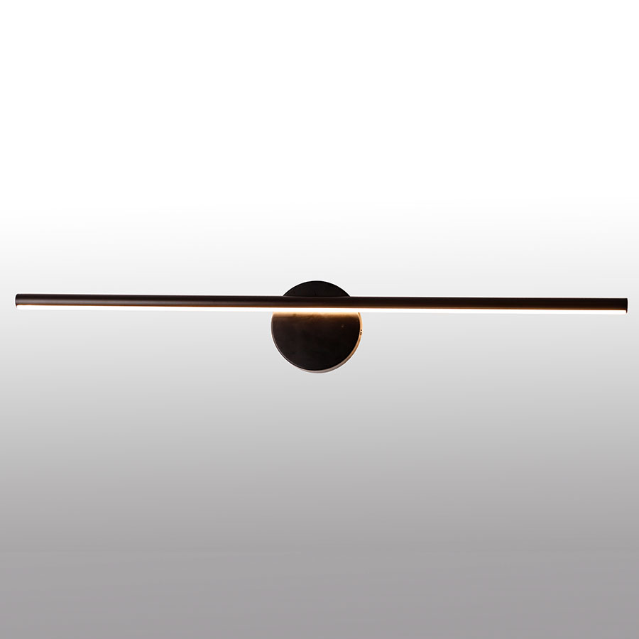 Lámpara led de pared Vamp black con luz neutra 12W 50cm