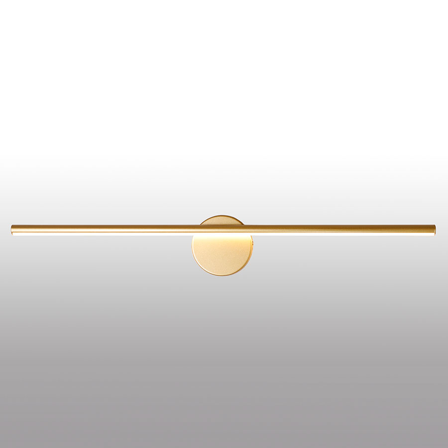 Lámpara led de pared Vamp gold con luz cálida 12W 50cm