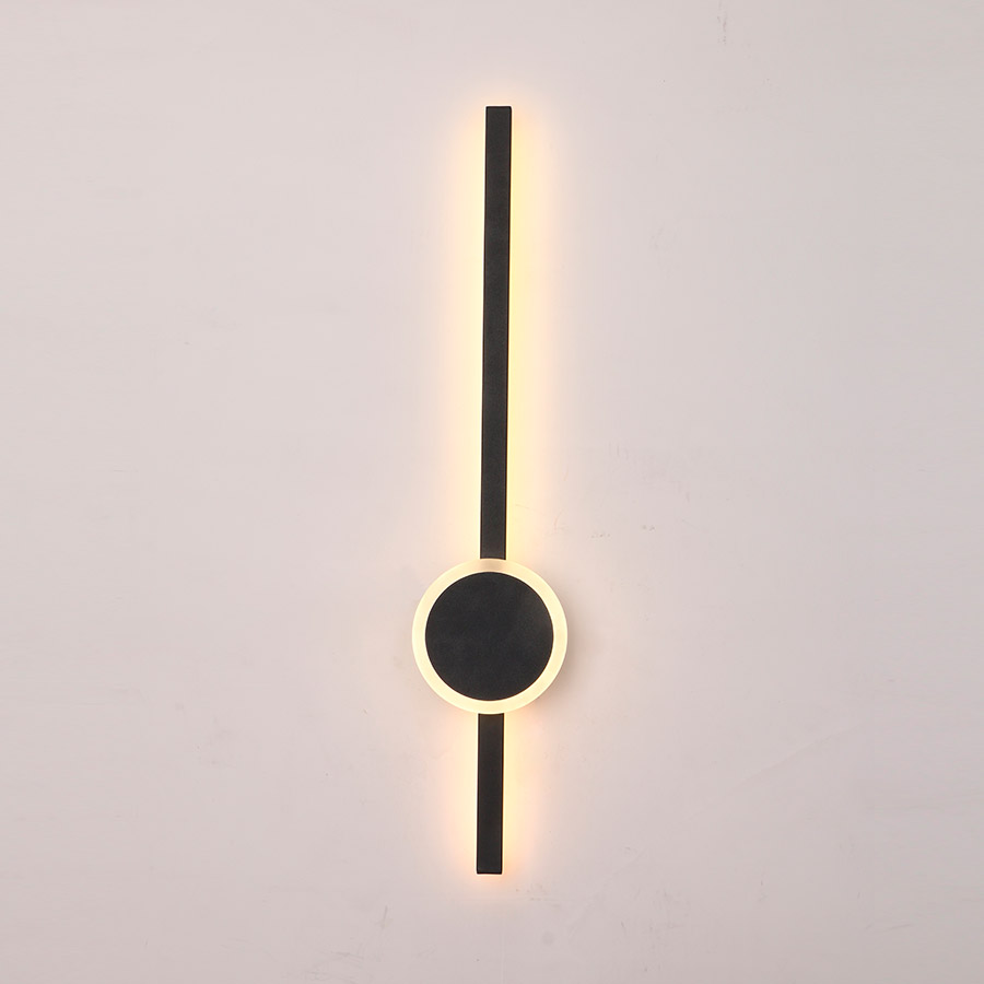 Lámpara led de pared Bego black con luz cálida 10W 60cm