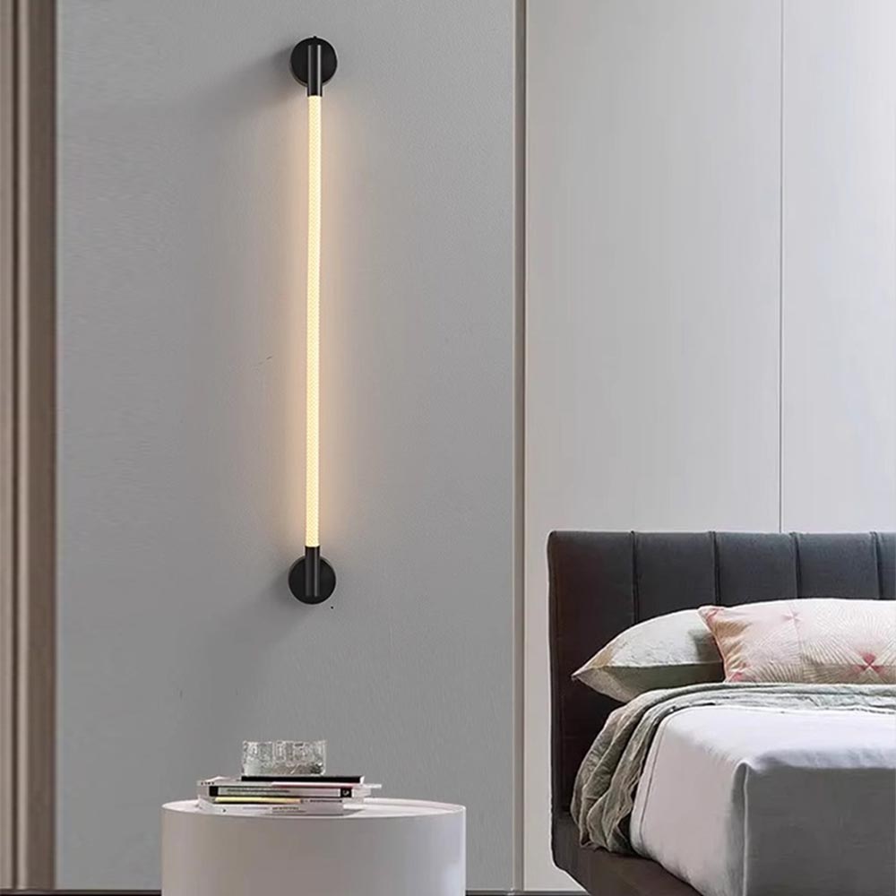 Lámpara led de pared Flex 93 black con luz cálida