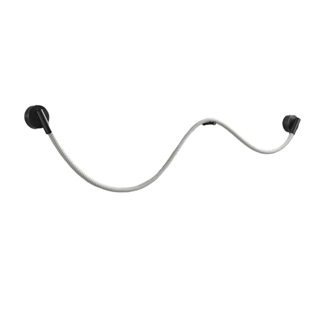 Lámpara led de pared Flex 138 black con luz cálida