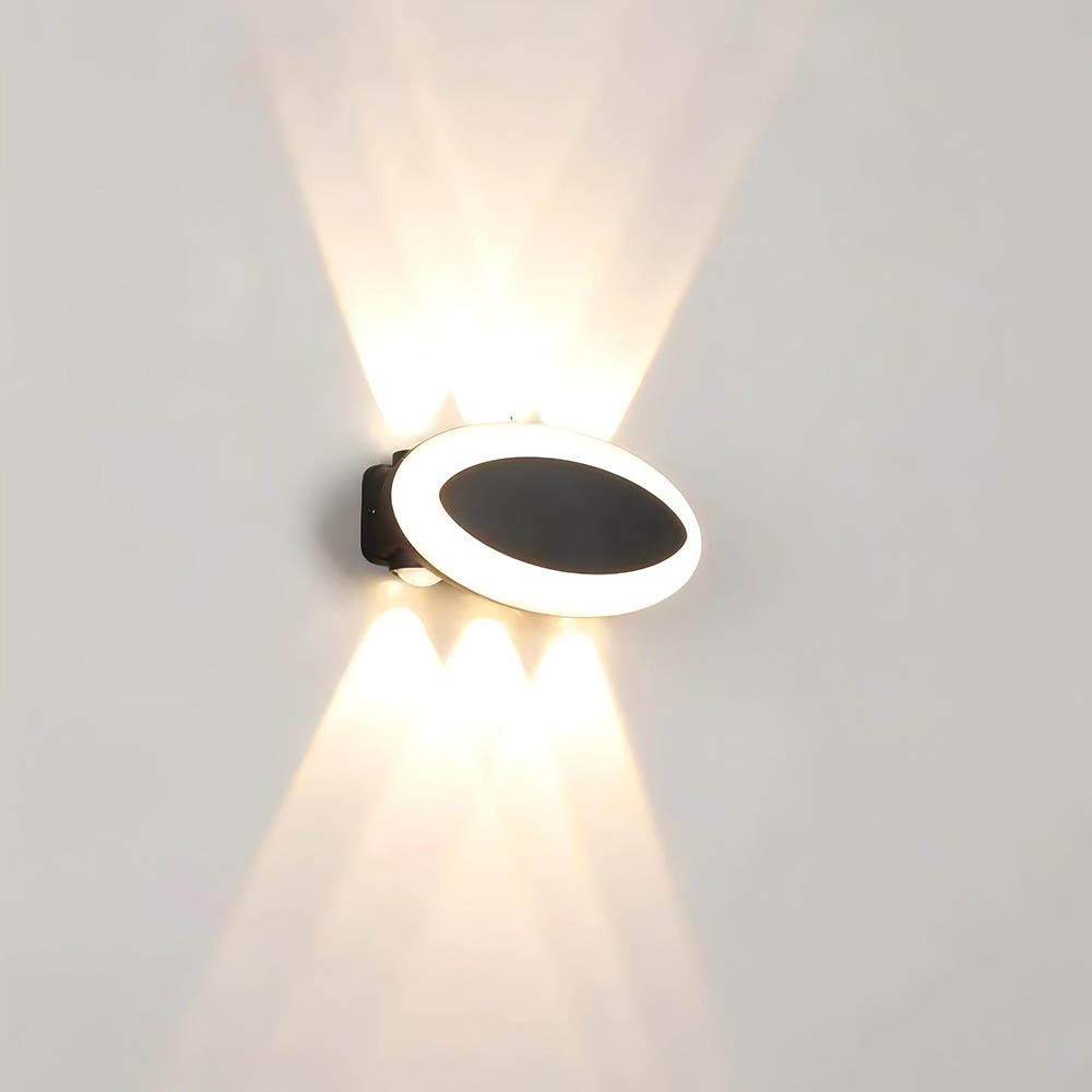 Lámpara led de pared bidireccional con luz cálida IP65