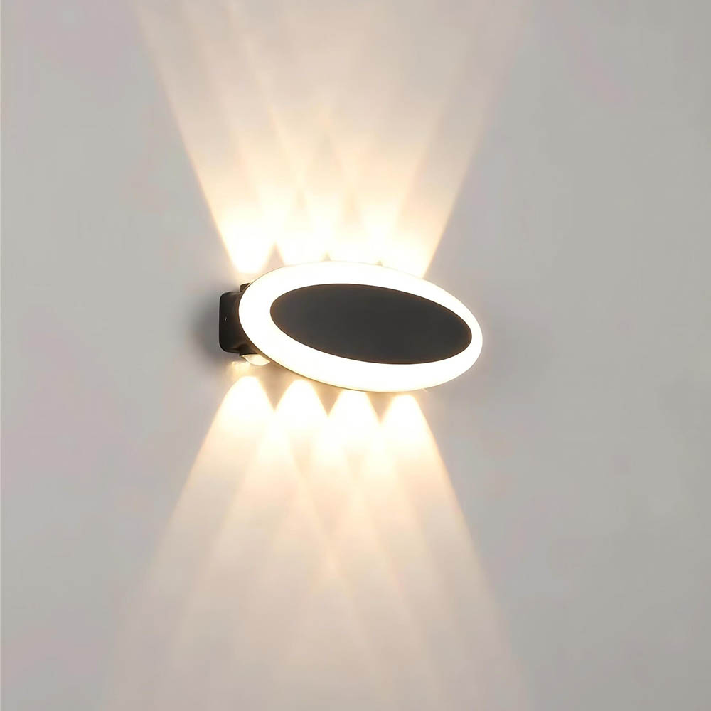 Lámpara led de pared bidireccional con luz cálida IP65