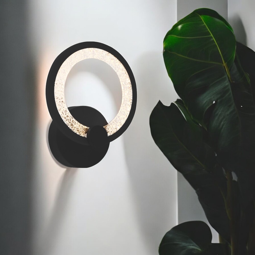 Lámpara led de pared Rina con luz blanca