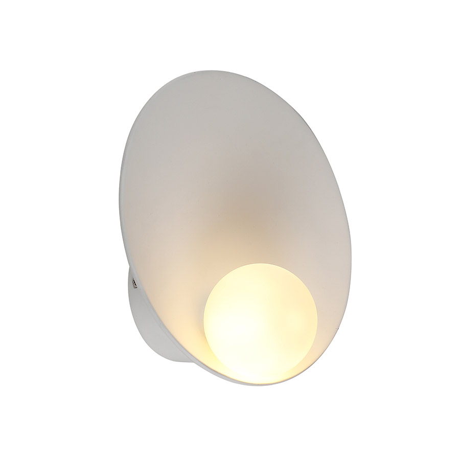 Aplique de pared Eclipse blanco 1 luz
