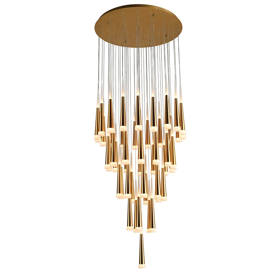 Lámpara led doble altura Dante 400 gold