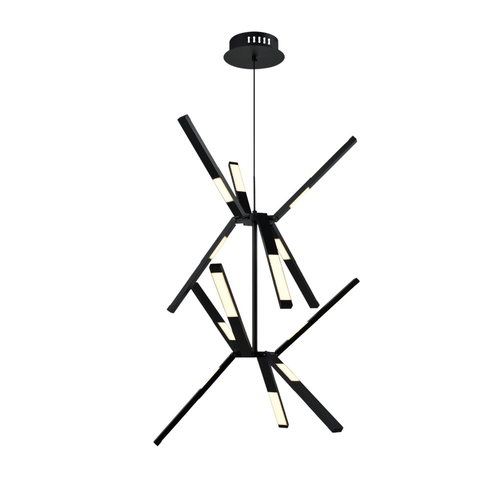 Lámpara doble altura led Axis black con 3CCT 60W