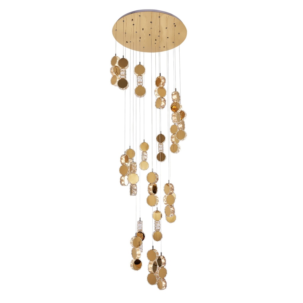 Lámpara doble altura led Alicent con luz cálida