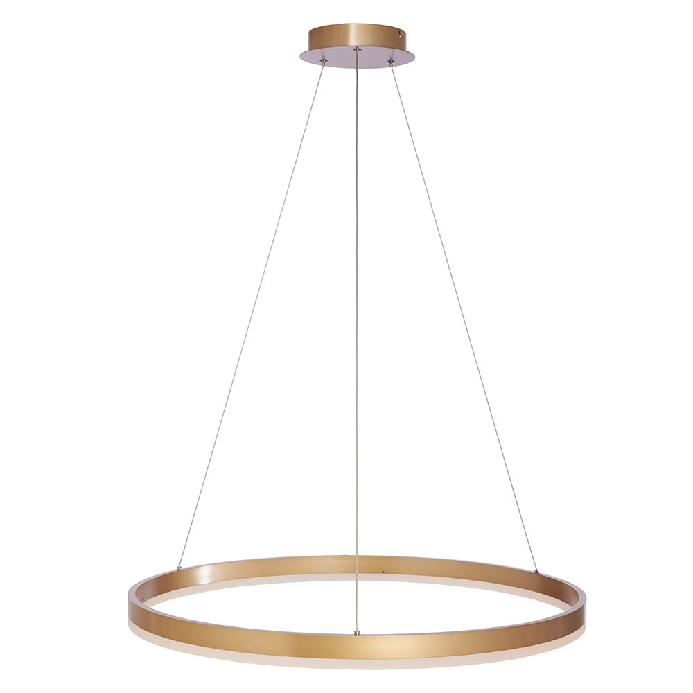 Lámpara led colgante Aro 80 gold con 3CCT