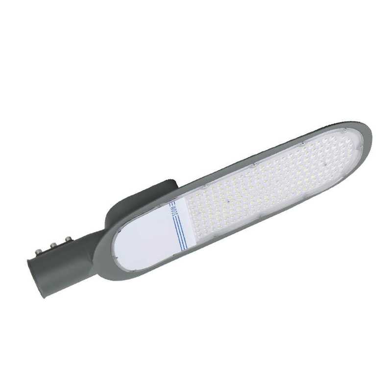 Lum Led EURO gris 200W 4000K con base fotocelula