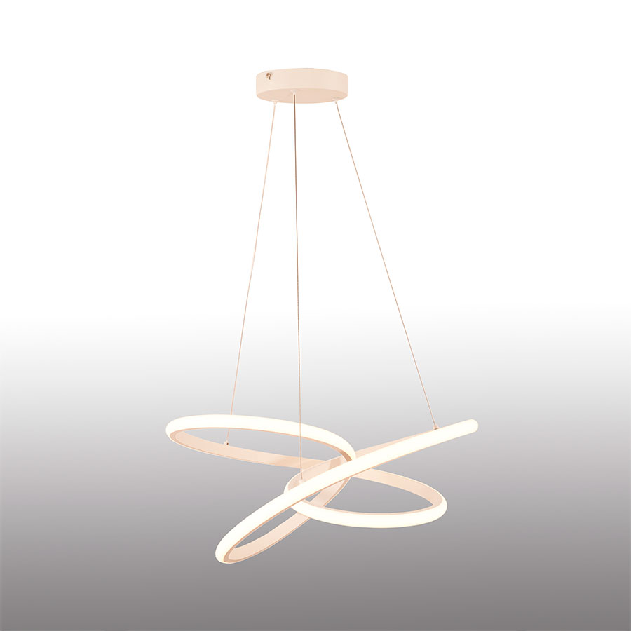 Lampara led colgante Bohn white con luz cálida 35W