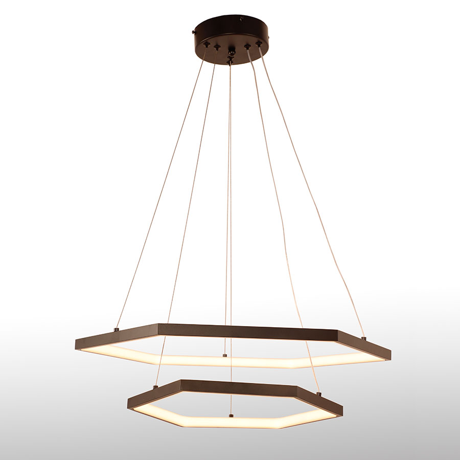 lampara led colgante wade aluminio negro