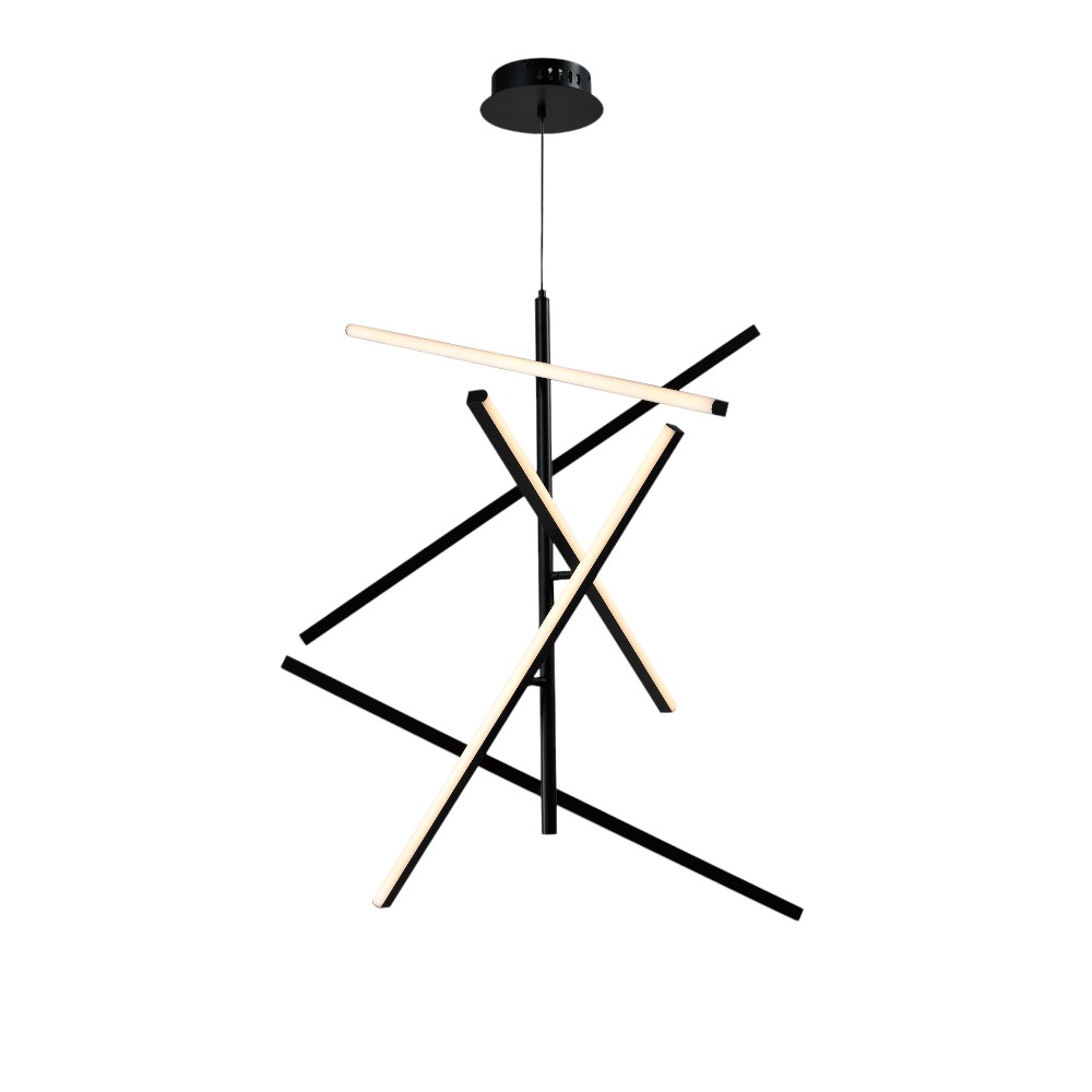 Lámpara led de colgante Morphe 80 black con 3CCT