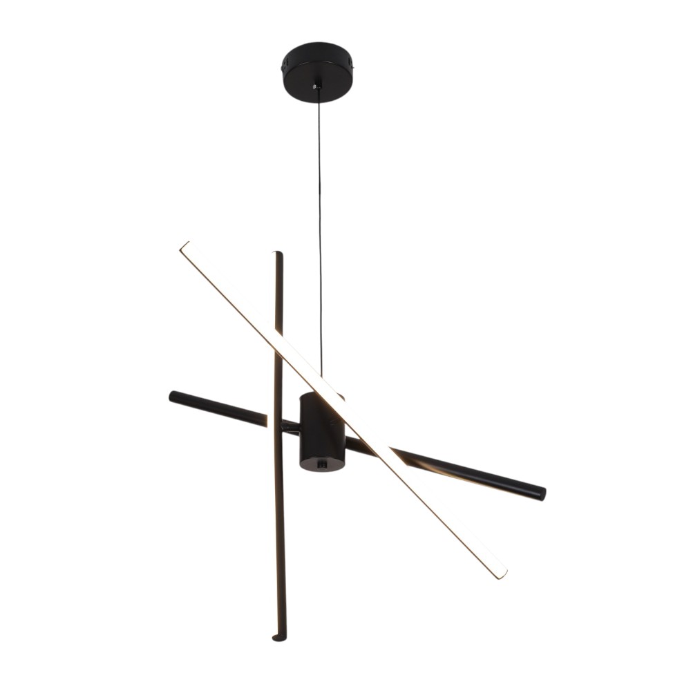 Lámpara led colgante Morphe black con 3CCT